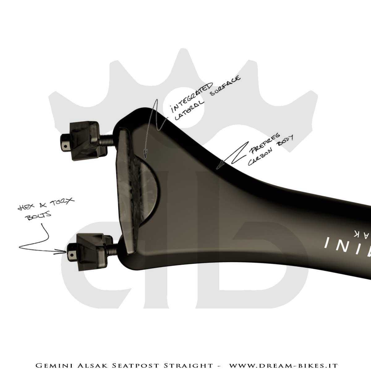 Gemini Alsak Ultralight Seatpost From 69 gr.