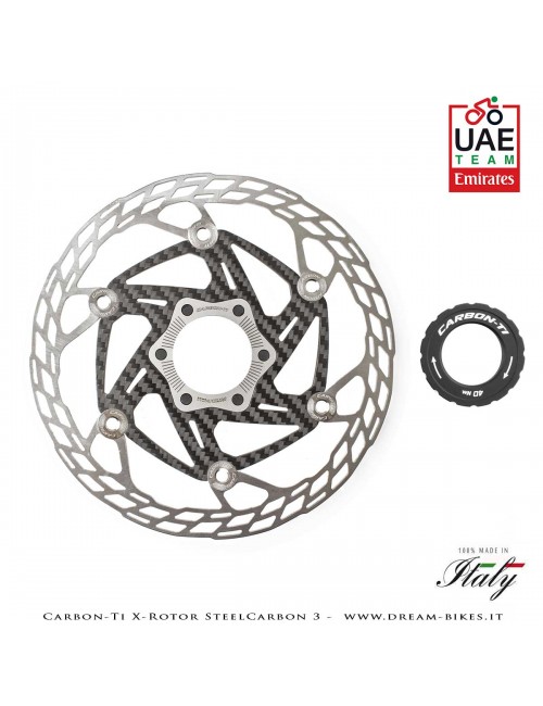 Carbon-Ti X-Rotor SteelCarbon 3 Center Lock Disc Brake Rotor