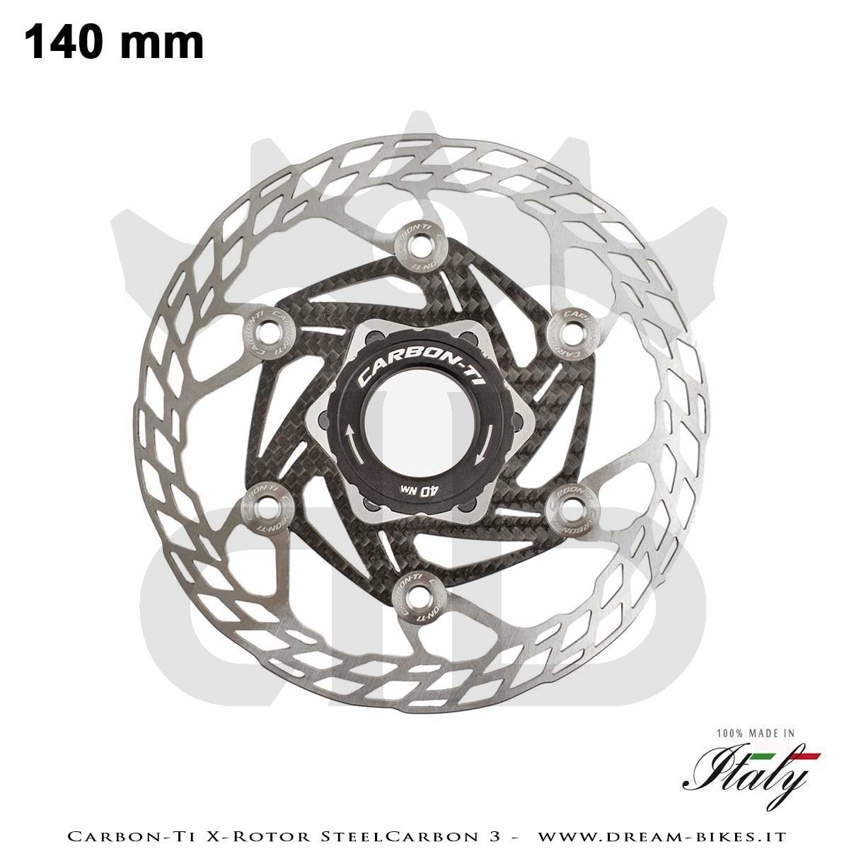 Carbon-Ti X-Rotor SteelCarbon 3 Center Lock Disc Brake Rotor