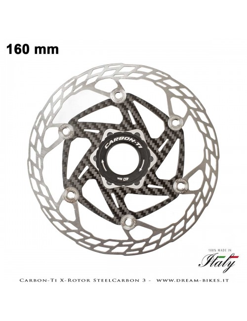 Carbon-Ti X-Rotor SteelCarbon 3 Center Lock Disco Freno
