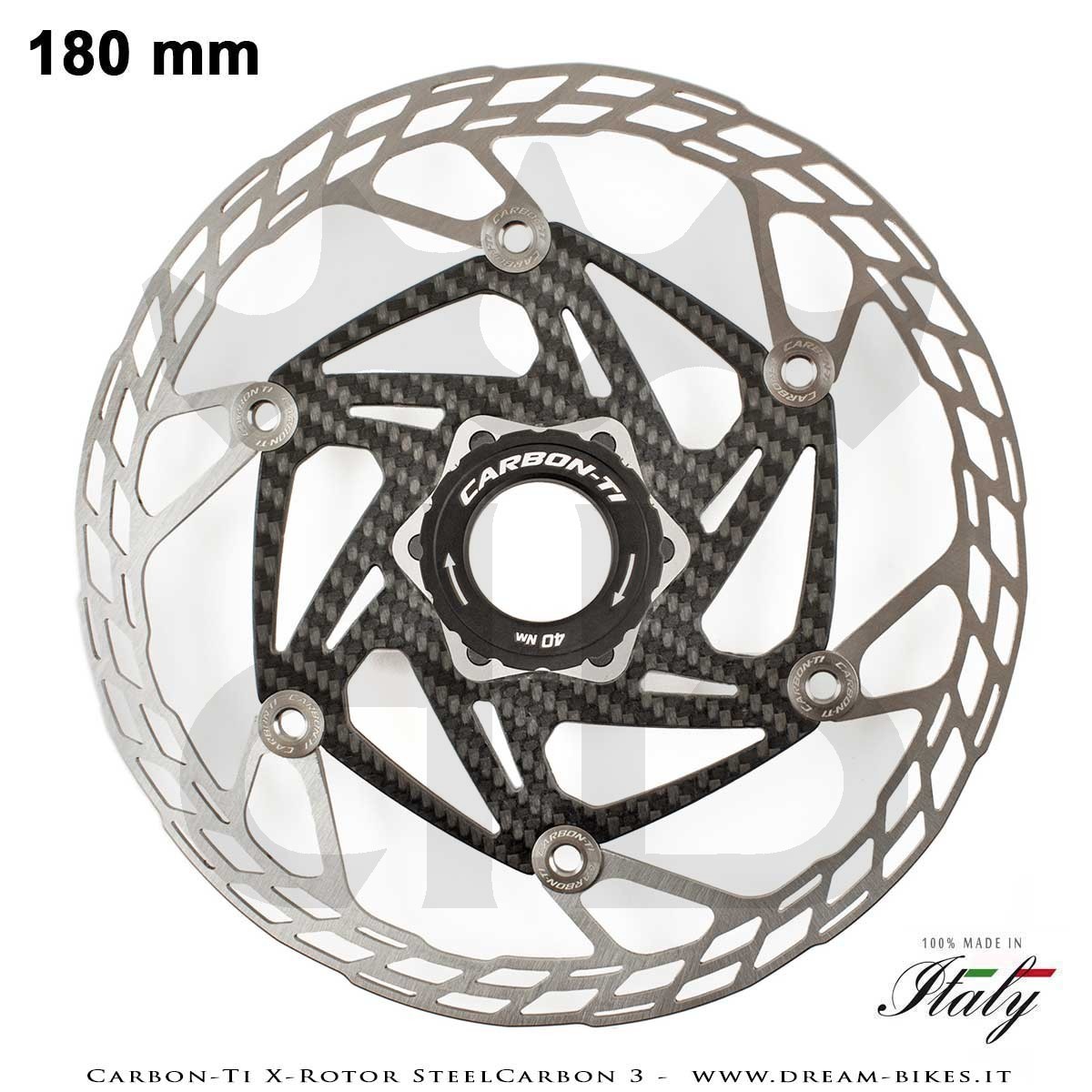 Carbon-Ti X-Rotor SteelCarbon 3 Center Lock Disco Freno