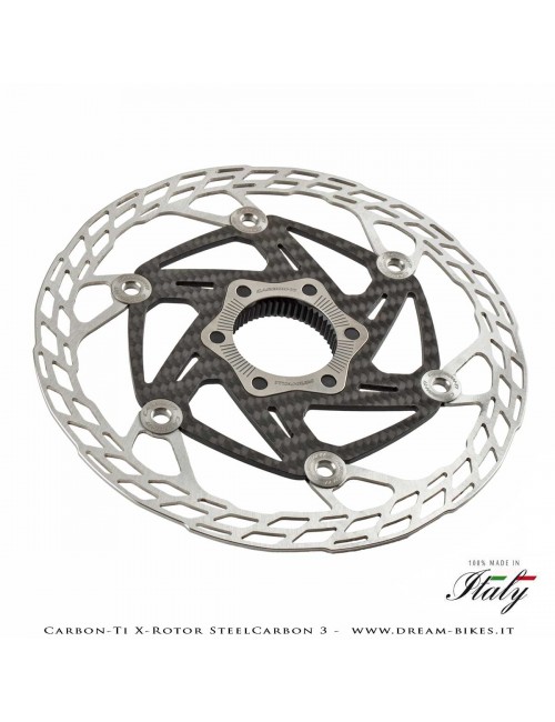 Carbon-Ti X-Rotor SteelCarbon 3 Center Lock Disco Freno