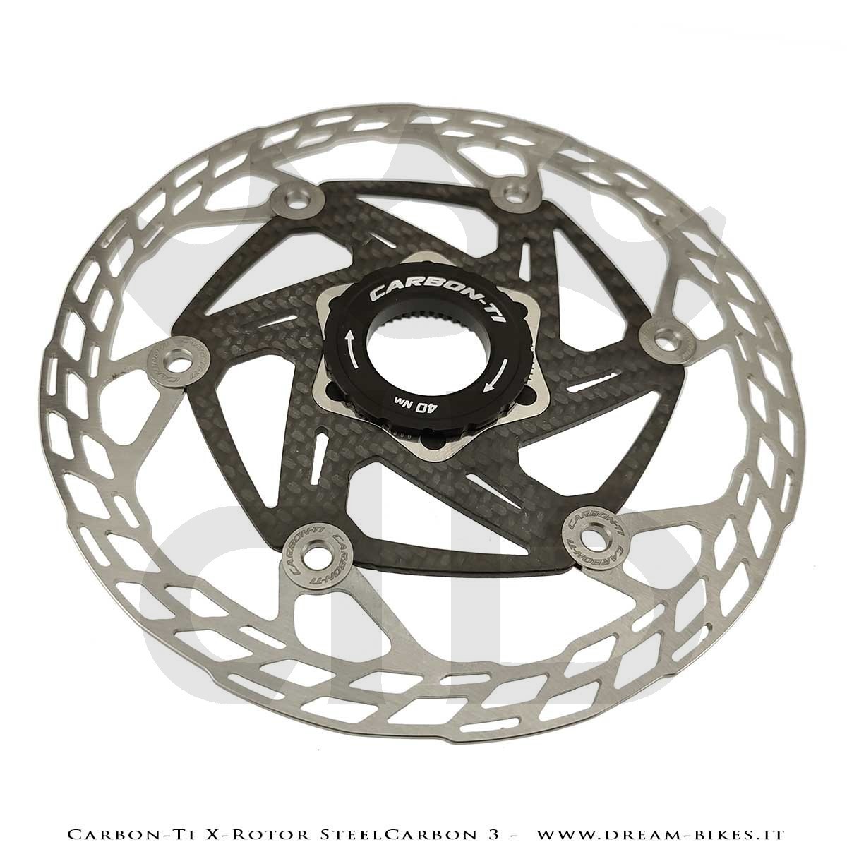 Carbon-Ti X-Rotor SteelCarbon 3 Center Lock Disc Brake Rotor