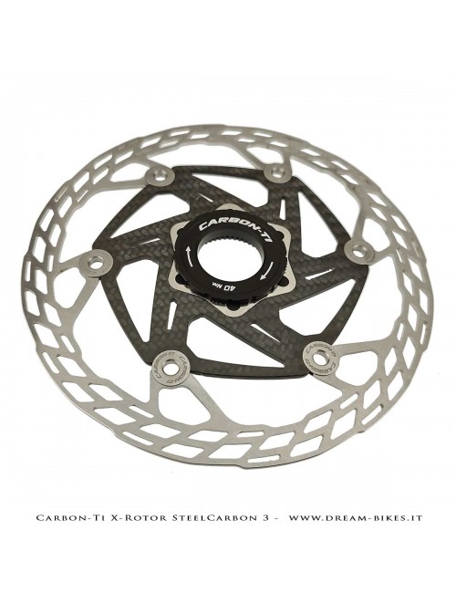 Carbon-Ti X-Rotor SteelCarbon 3 Center Lock Disc Brake Rotor