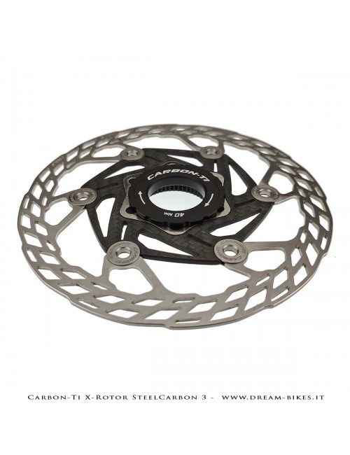 Carbon-Ti X-Rotor SteelCarbon 3 Center Lock Disco Freno