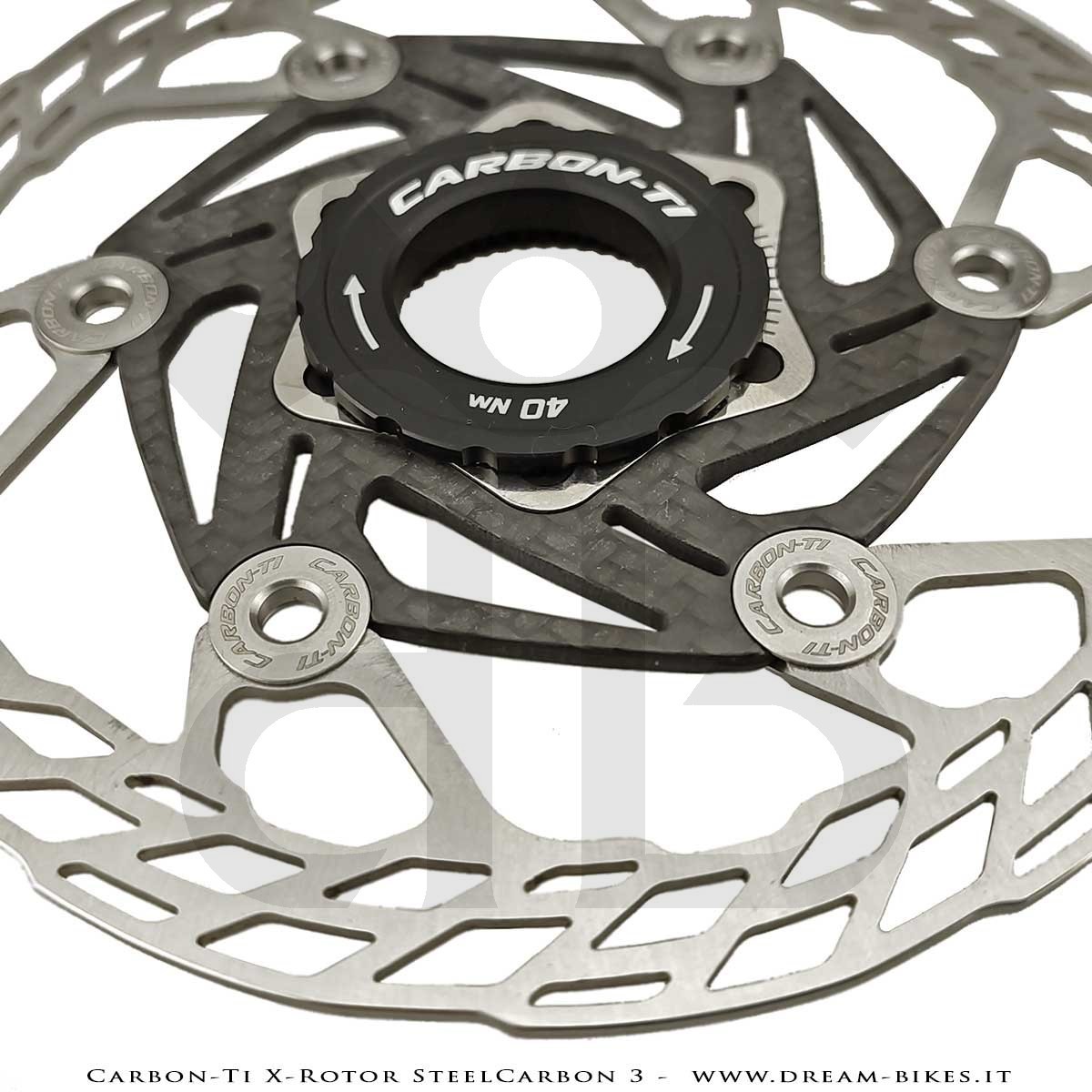 Carbon-Ti X-Rotor SteelCarbon 3 Center Lock Disc Brake Rotor