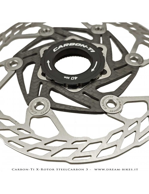 Carbon-Ti X-Rotor SteelCarbon 3 Center Lock Disco Freno