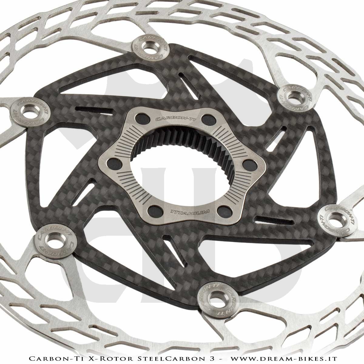 Carbon-Ti X-Rotor SteelCarbon 3 Center Lock Disco Freno