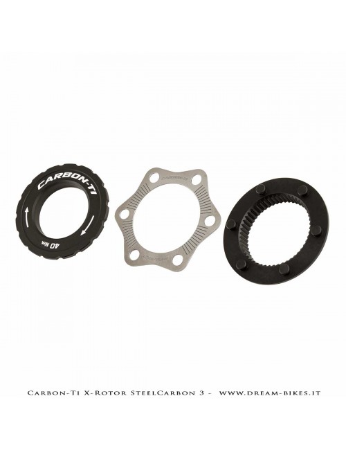 Carbon-Ti X-Rotor SteelCarbon 3 Center Lock Disco Freno