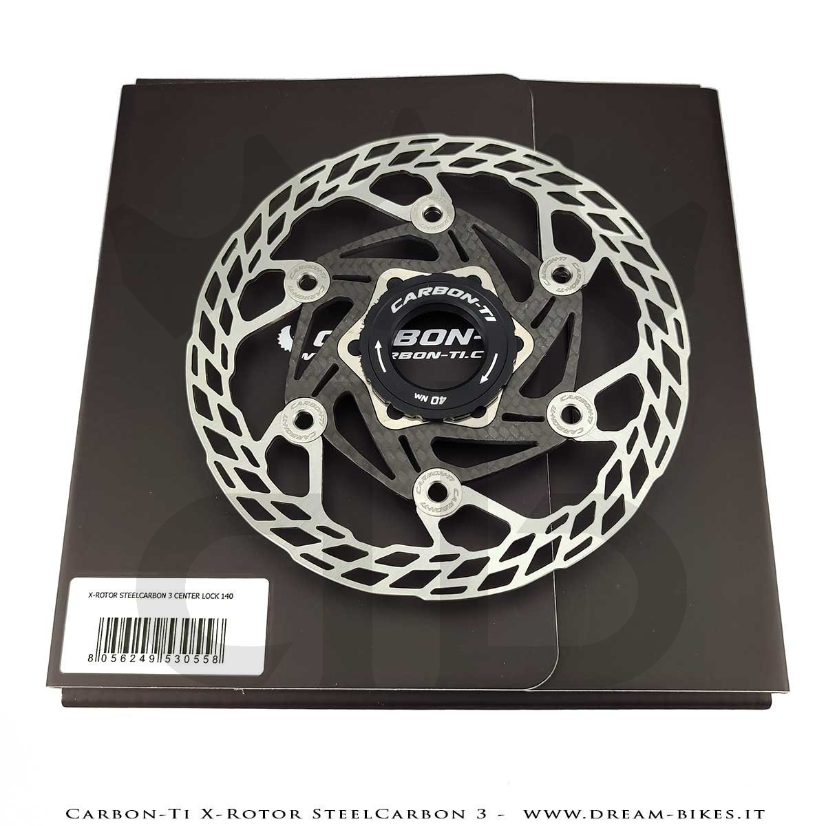 Carbon-Ti X-Rotor SteelCarbon 3 Center Lock Disc Brake Rotor