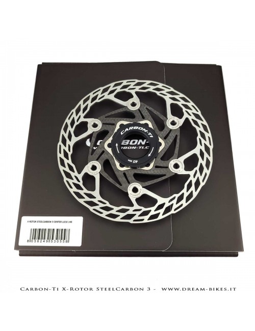 Carbon-Ti X-Rotor SteelCarbon 3 Center Lock Disc Brake Rotor