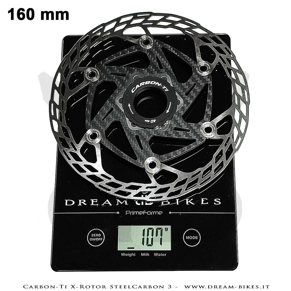 Carbon-Ti X-Rotor SteelCarbon 3 Center Lock Disco Freno