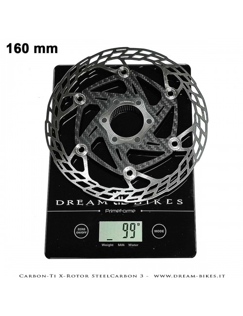 Carbon-Ti X-Rotor SteelCarbon 3 Center Lock Disco Freno