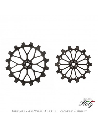 Extralite UltraPulley 14-16 PHB Pulegge Cambio 14-16 Denti Ultraleggere Sram 12V AXS T-Type