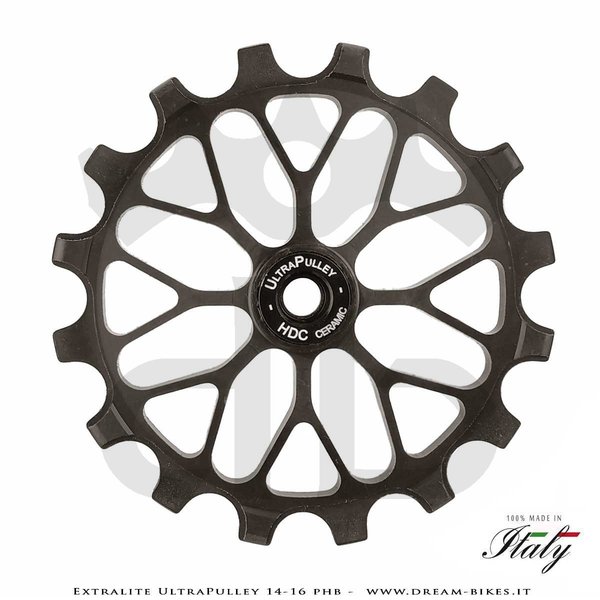 Extralite UltraPulley 14-16 PHB Pulegge Cambio 14-16 Denti Ultraleggere Sram 12V AXS T-Type