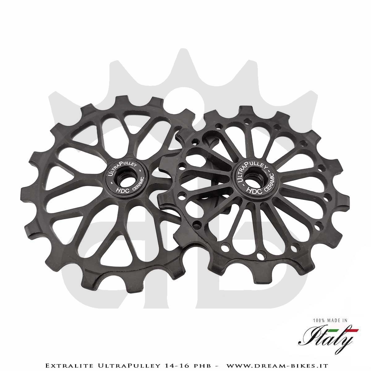 Extralite UltraPulley 14-16 PHB Pulegge Cambio 14-16 Denti Ultraleggere Sram 12V AXS T-Type