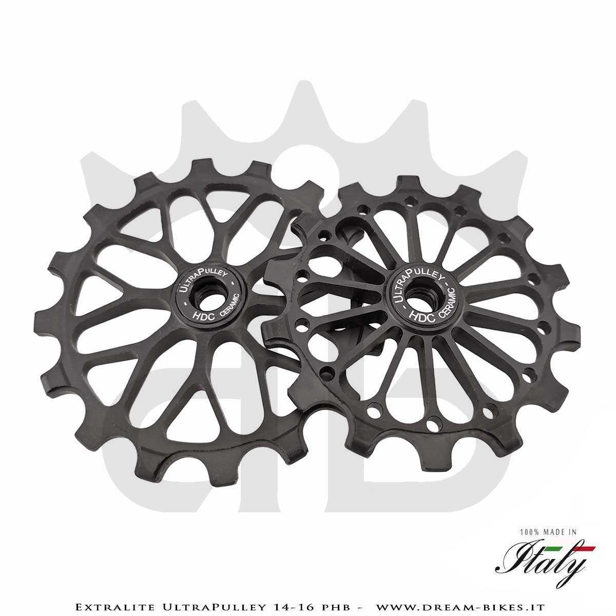 Extralite UltraPulley 14-16 PHB Ultralight 14-16 Teeth Rear Derailleur Jockey Wheels For Sram 12s AXS T-Type