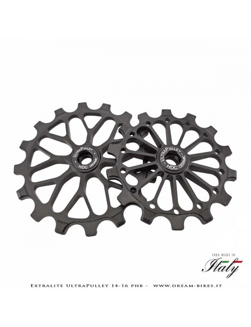 Extralite UltraPulley 14-16 PHB Pulegge Cambio 14-16 Denti Ultraleggere Sram 12V AXS T-Type