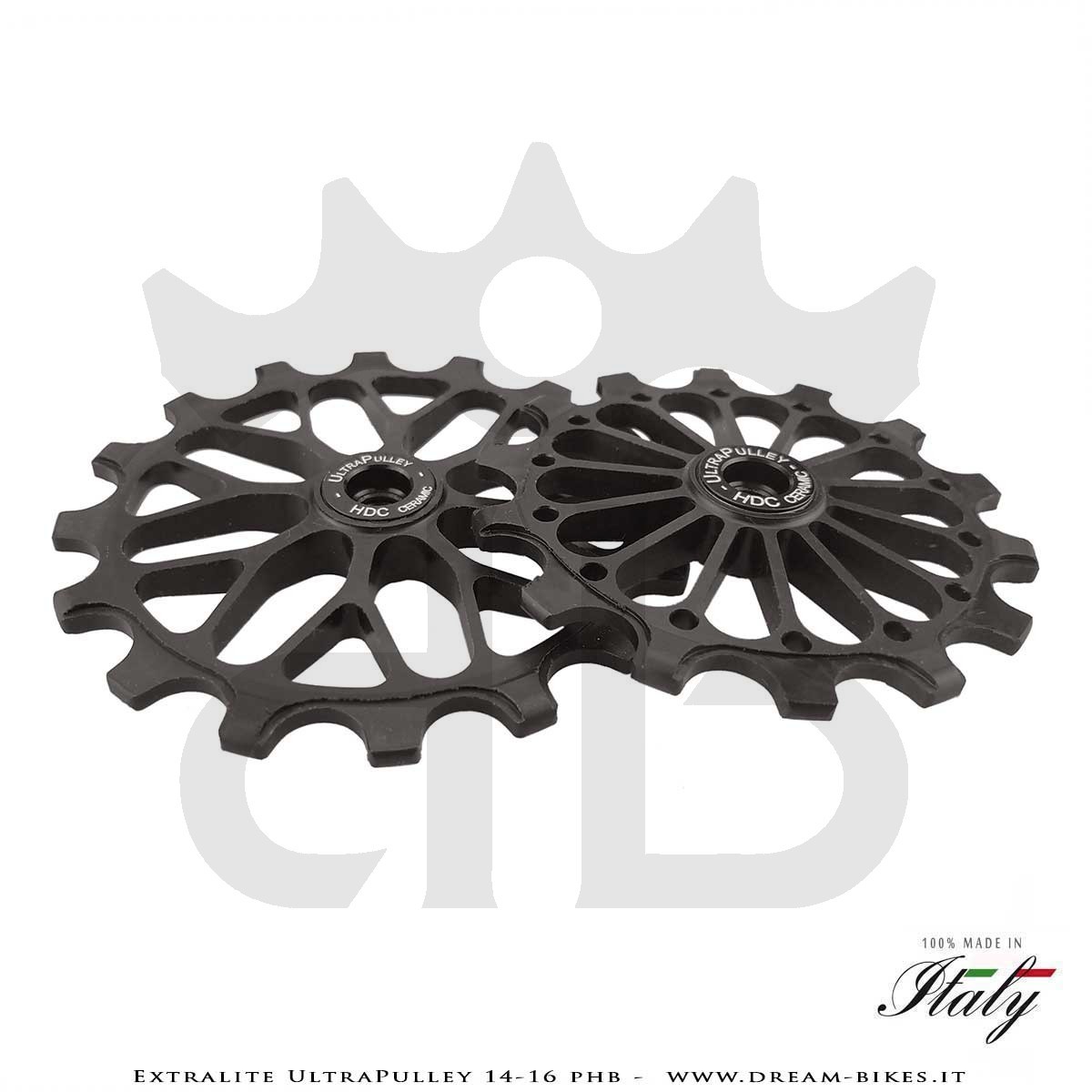 Extralite UltraPulley 14-16 PHB Pulegge Cambio 14-16 Denti Ultraleggere Sram 12V AXS T-Type