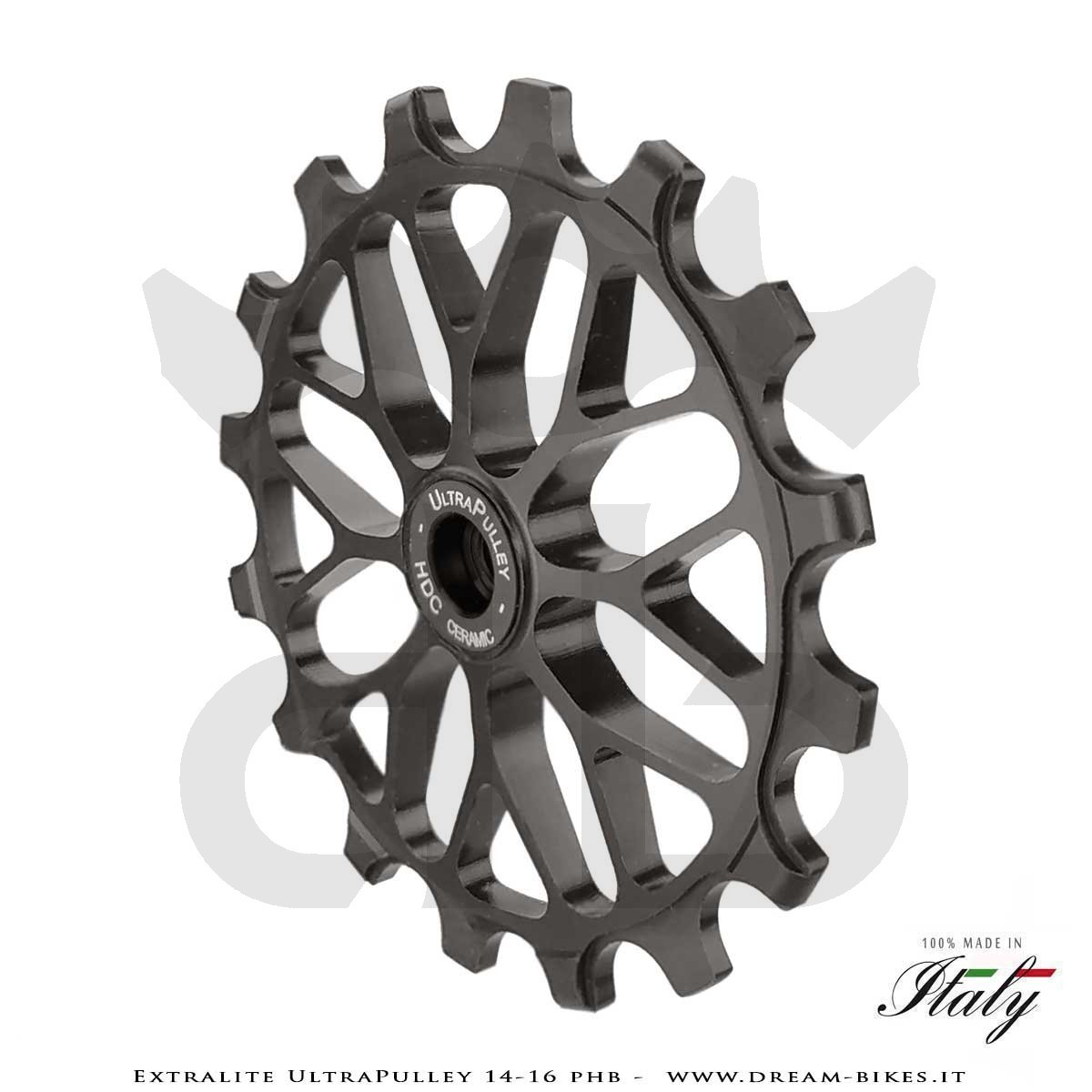 Extralite UltraPulley 14-16 PHB Pulegge Cambio 14-16 Denti Ultraleggere Sram 12V AXS T-Type