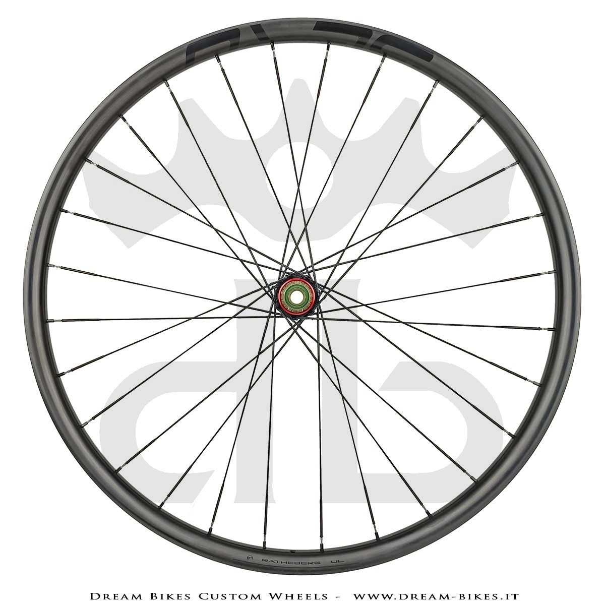 Ruote 29" PORTE (ex BERG) Rathe 30.6 XC UL - Extralite HyperBoost3 - Berd Dyneema - 895 gr.