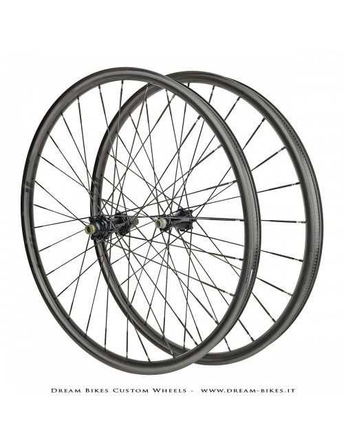 Ruote 29" PORTE (ex BERG) Rathe 30.6 XC UL - Extralite HyperBoost3 - Berd Dyneema - 895 gr.