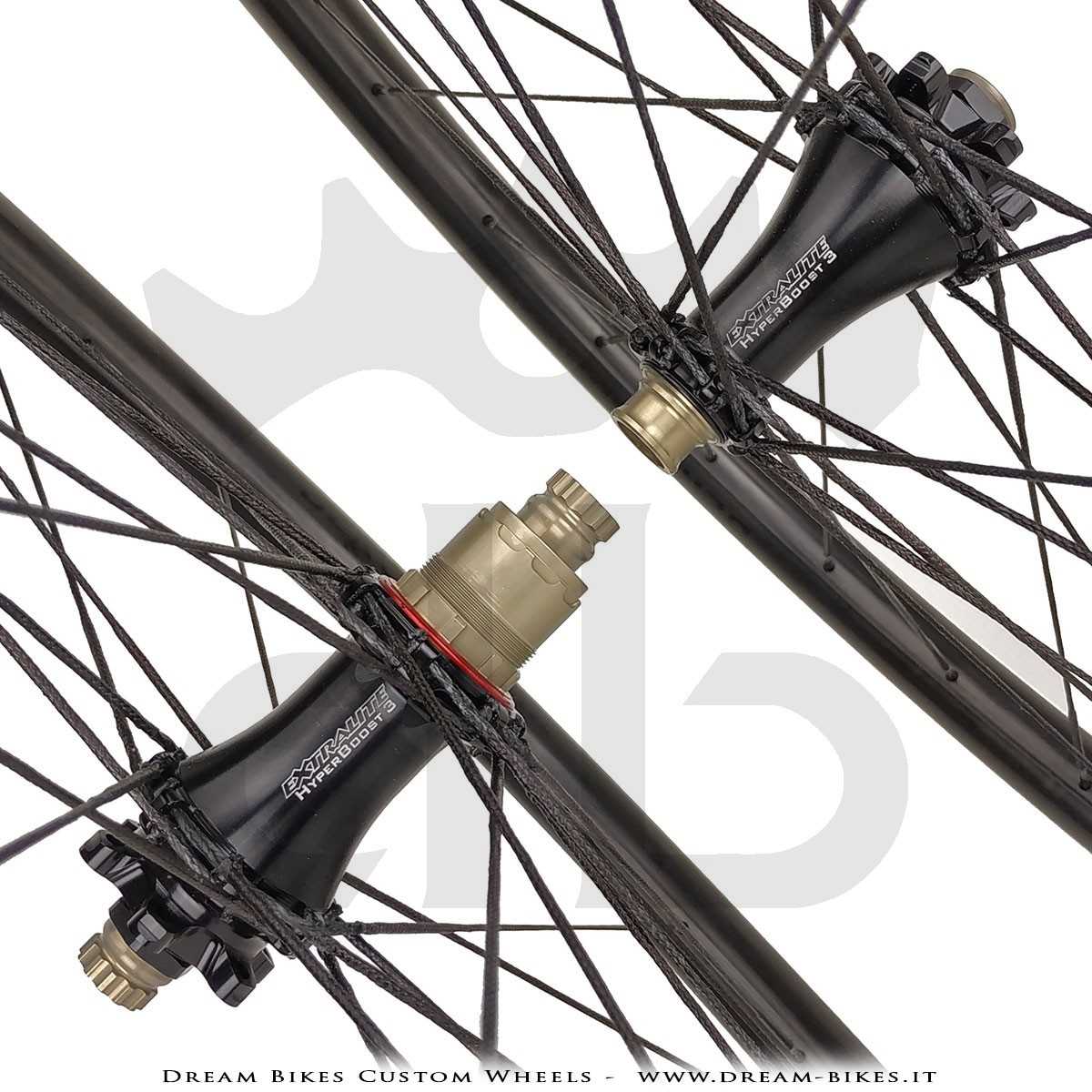 Ruote 29" PORTE (ex BERG) Rathe 30.6 XC UL - Extralite HyperBoost3 - Berd Dyneema - 895 gr.