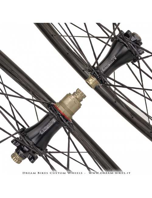 Ruote 29" PORTE (ex BERG) Rathe 30.6 XC UL - Extralite HyperBoost3 - Berd Dyneema - 895 gr.