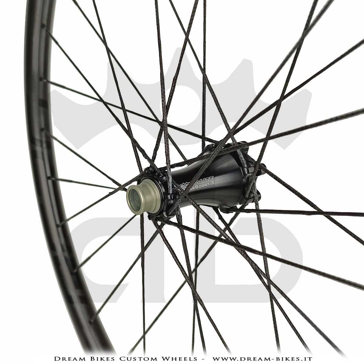 Ruote 29" PORTE (ex BERG) Rathe 30.6 XC UL - Extralite HyperBoost3 - Berd Dyneema - 895 gr.
