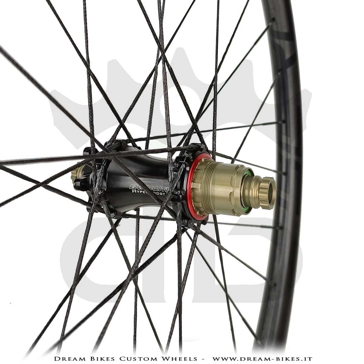 Ruote 29" PORTE (ex BERG) Rathe 30.6 XC UL - Extralite HyperBoost3 - Berd Dyneema - 895 gr.
