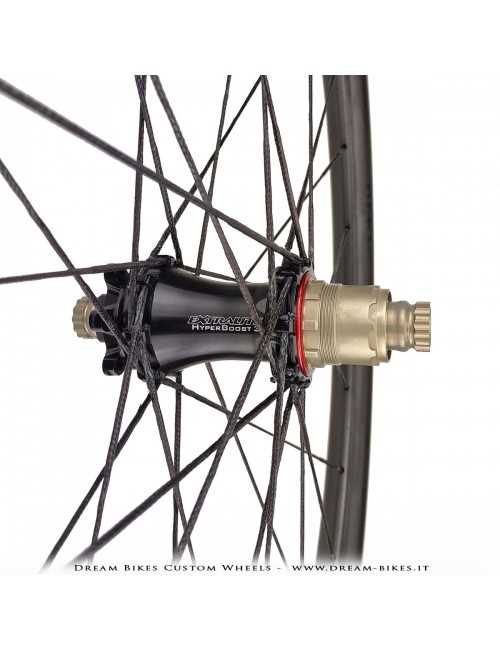 Ruote 29" PORTE (ex BERG) Rathe 30.6 XC UL - Extralite HyperBoost3 - Berd Dyneema - 895 gr.