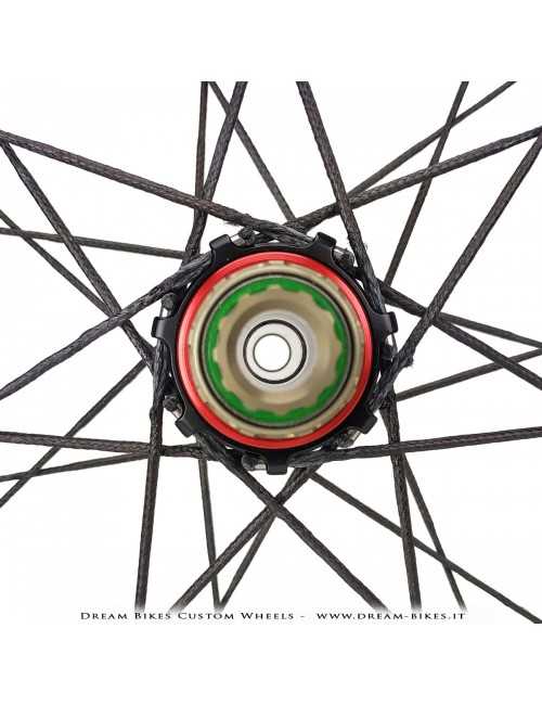 Ruote 29" PORTE (ex BERG) Rathe 30.6 XC UL - Extralite HyperBoost3 - Berd Dyneema - 895 gr.