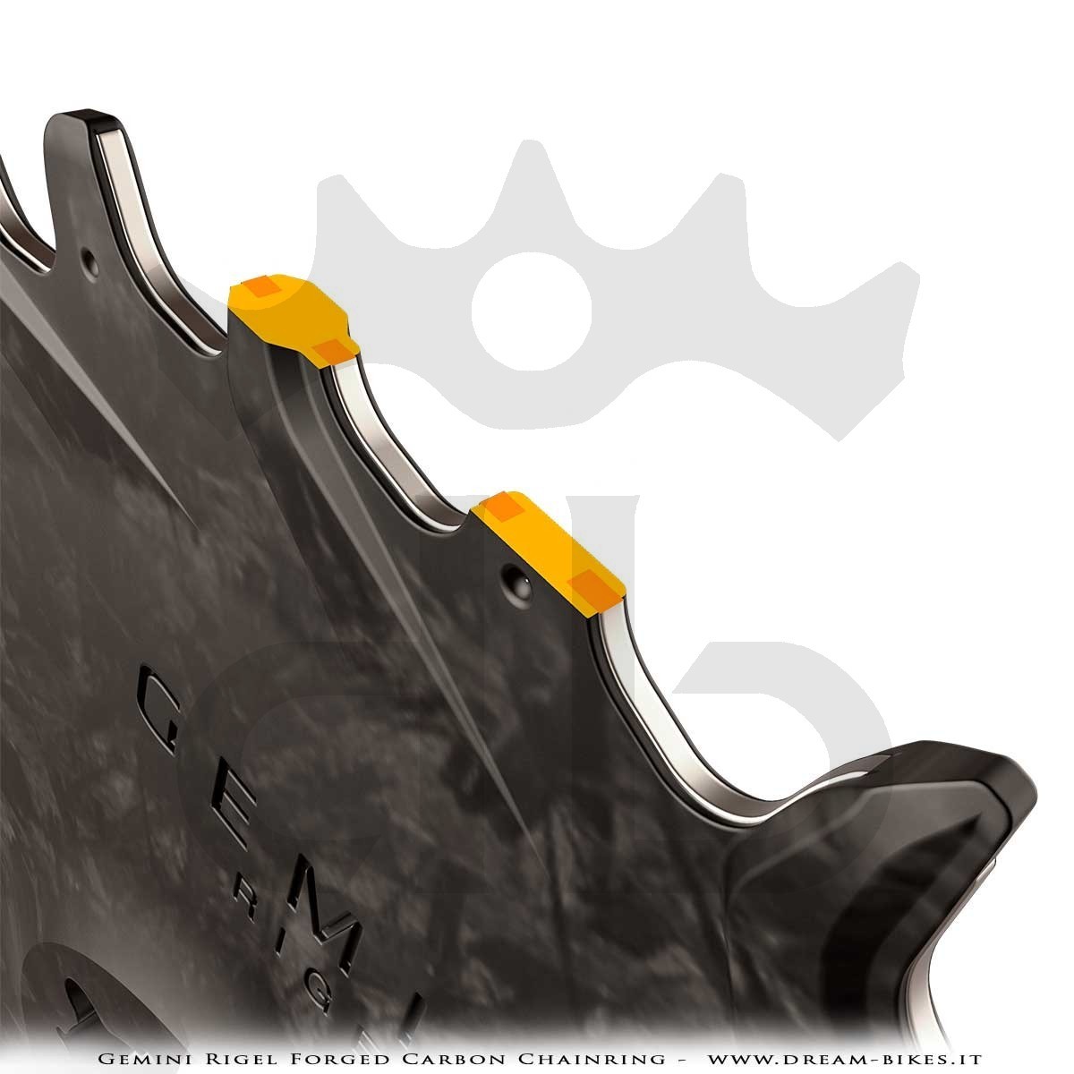 Gemini Rigel Ultralight Forged Carbon Fiber Direct Mount (3 mm Offset) MTB Chainring, From 39 gr.