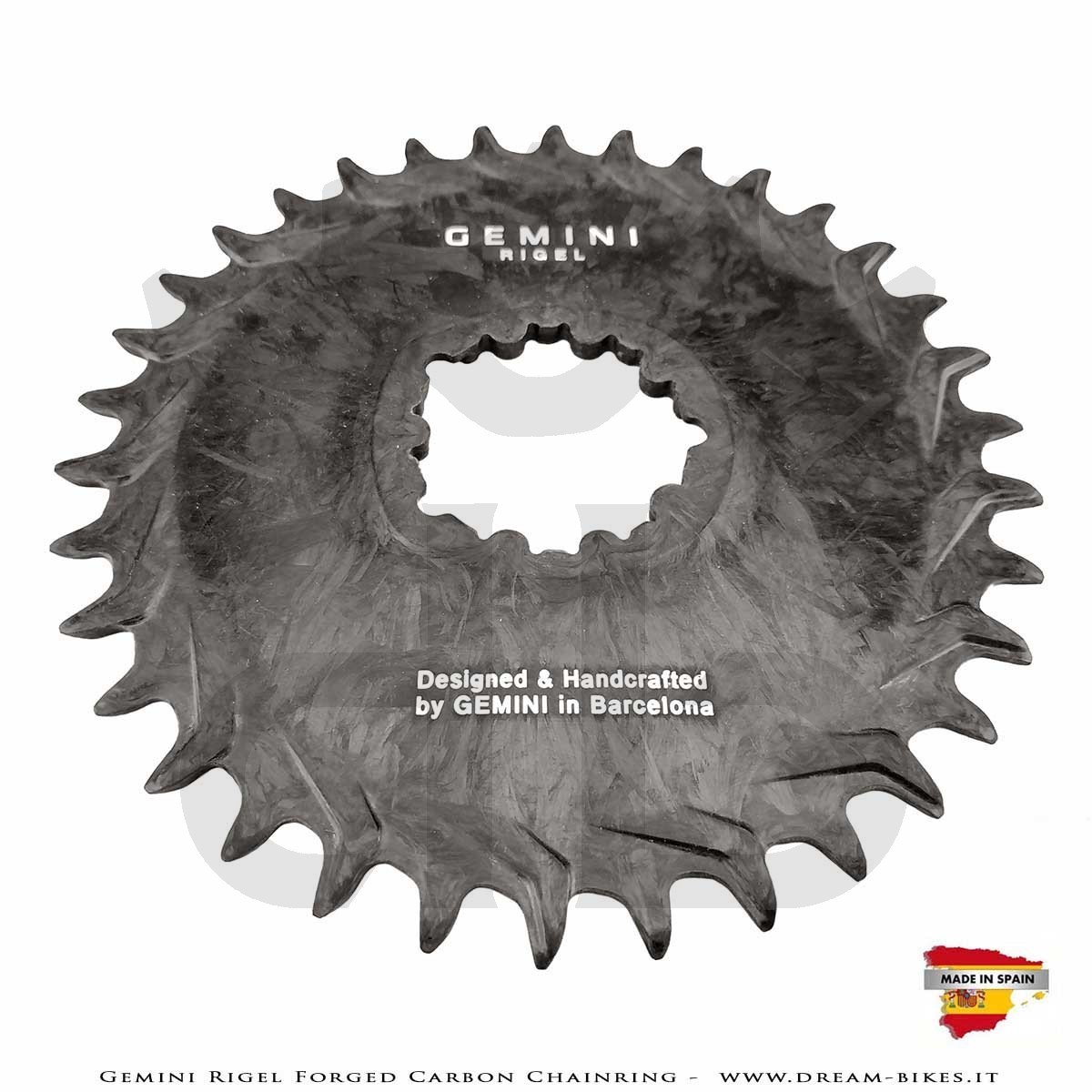 Gemini Rigel Corona MTB Direct Mount (Offset 3 mm) Ultraleggera In Carbonio Forgiato, da 39 gr.