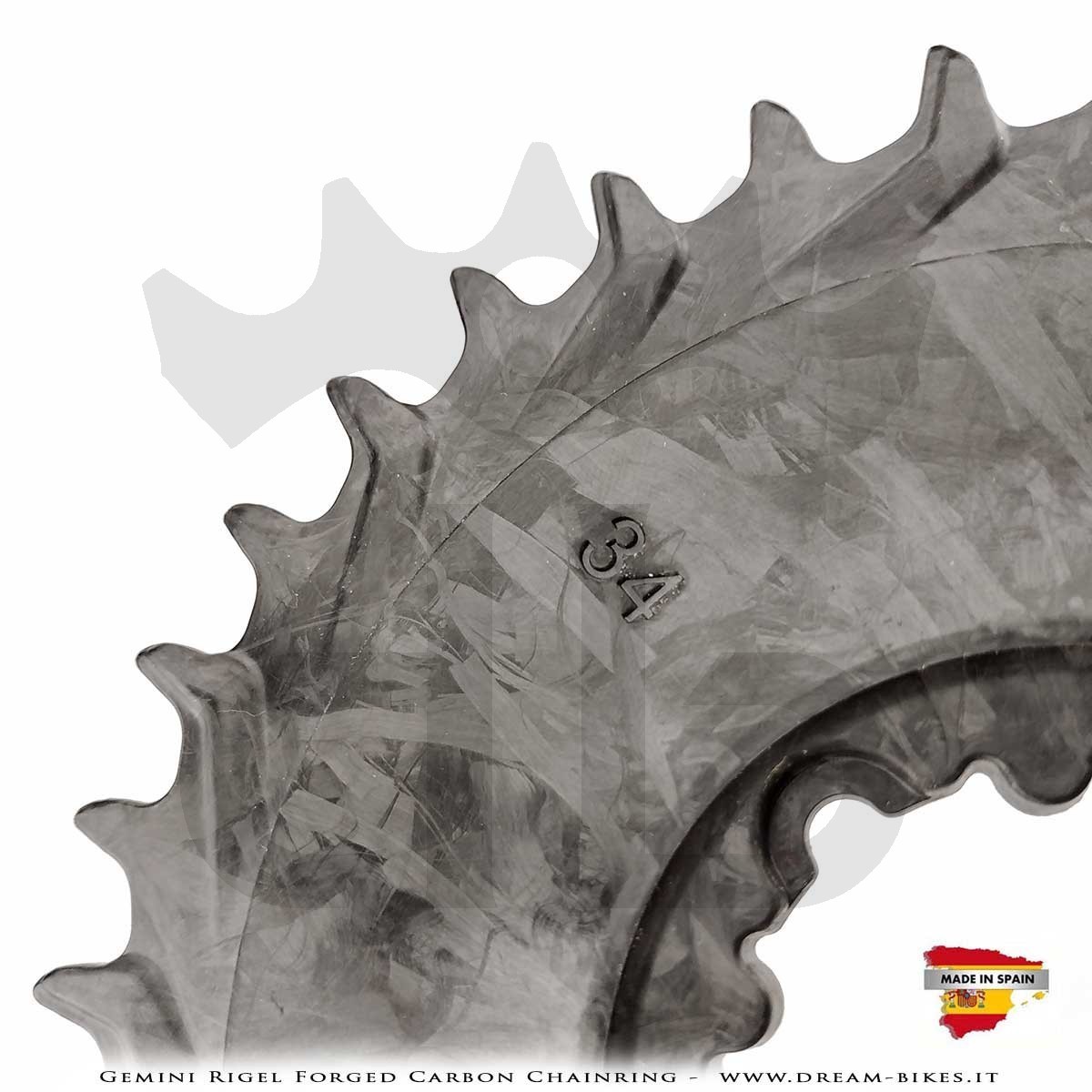 Gemini Rigel Corona MTB Direct Mount (Offset 3 mm) Ultraleggera In Carbonio Forgiato, da 39 gr.