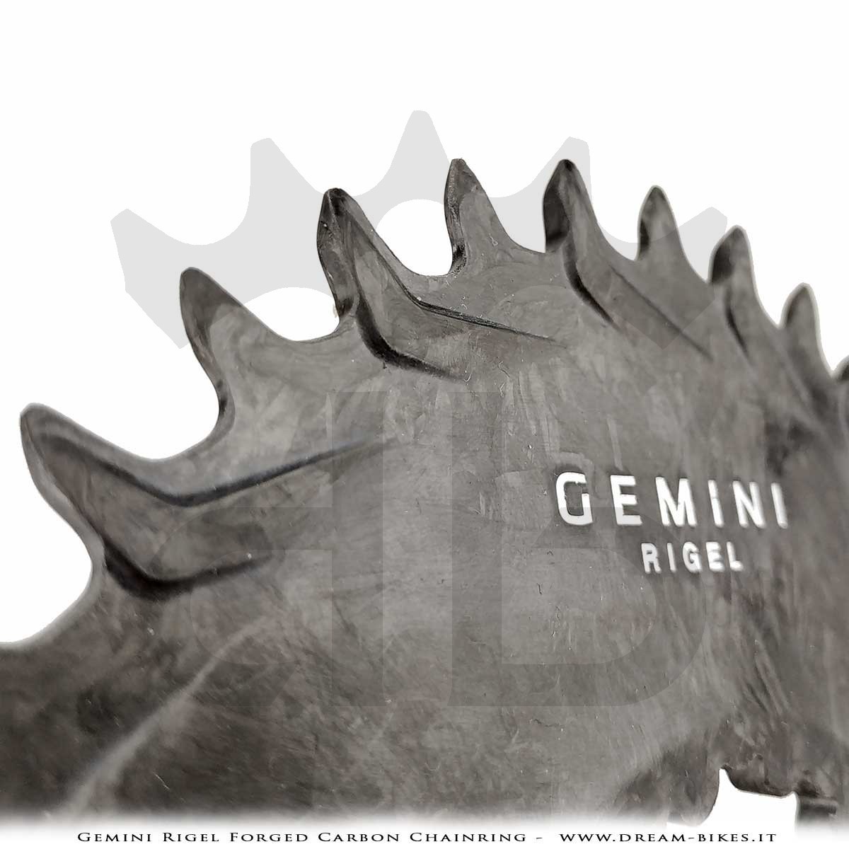 Gemini Rigel Ultralight Forged Carbon Fiber Direct Mount (3 mm Offset) MTB Chainring, From 39 gr.