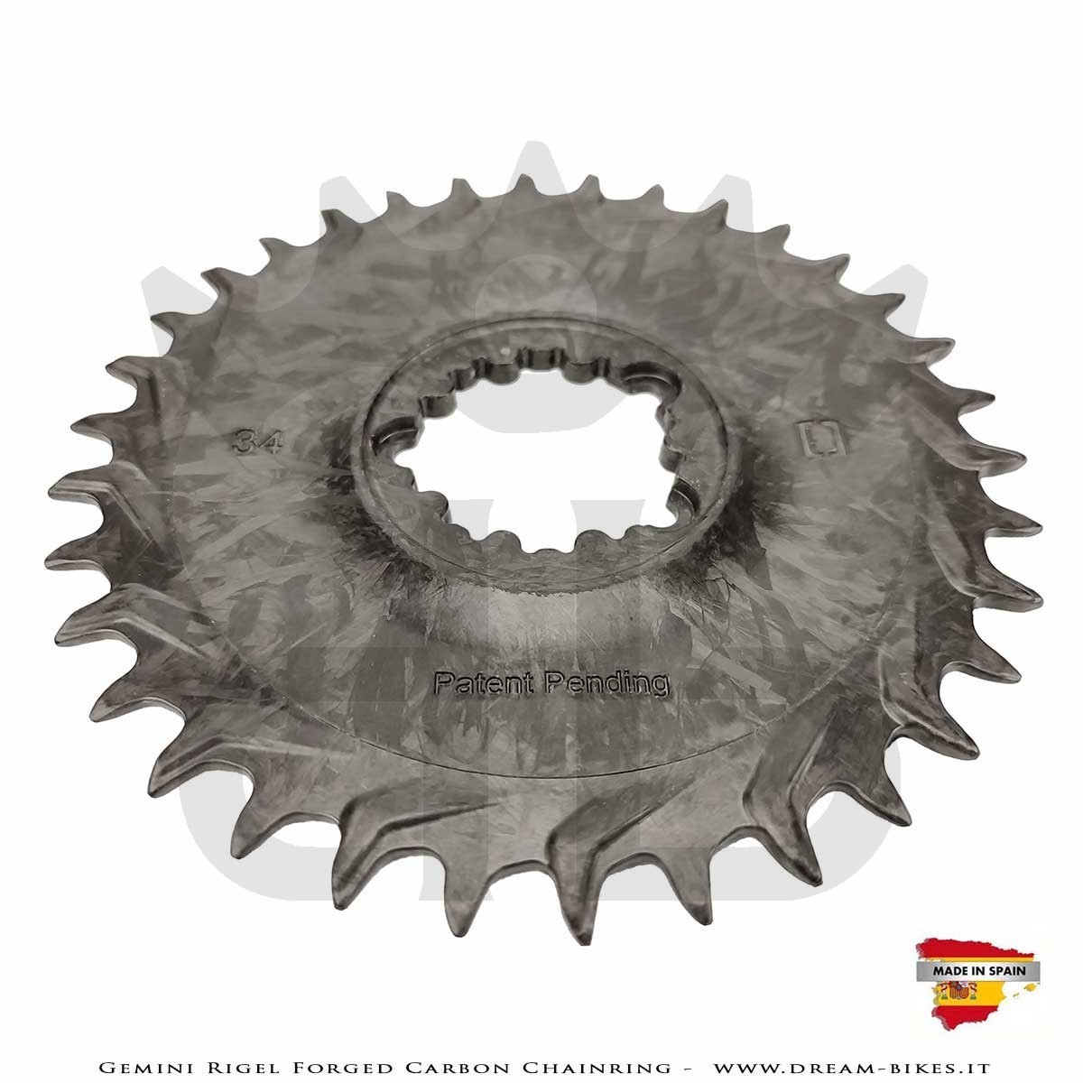 Gemini Rigel Corona MTB Direct Mount (Offset 3 mm) Ultraleggera In Carbonio Forgiato, da 39 gr.