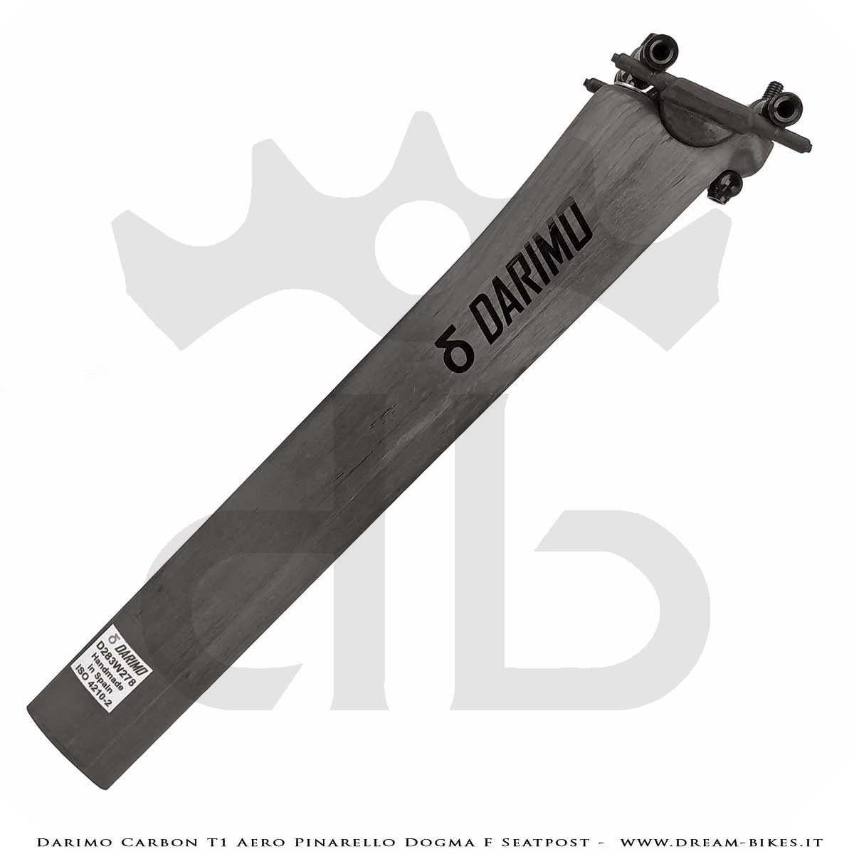 Darimo Carbon T1 Aero Pinarello Dogma F Ultralight Seatpost Straight (0 mm) - Setback (-15 mm)