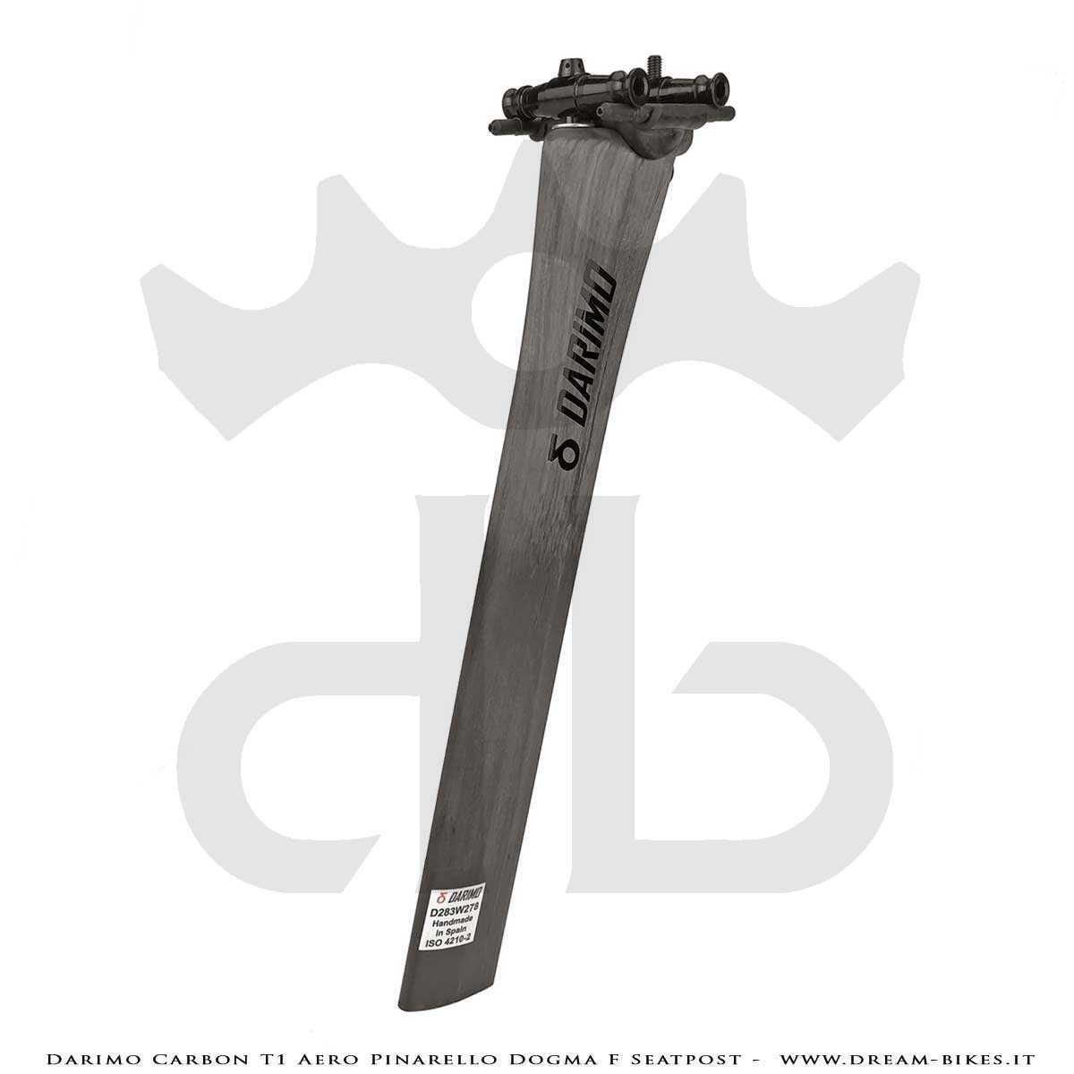 Darimo Carbon T1 Aero Pinarello Dogma F Ultralight Seatpost Straight (0 mm) - Setback (-15 mm)