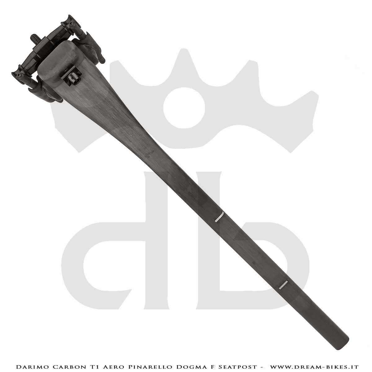 Darimo Carbon T1 Aero Pinarello Dogma F Ultralight Seatpost Straight (0 mm) - Setback (-15 mm)