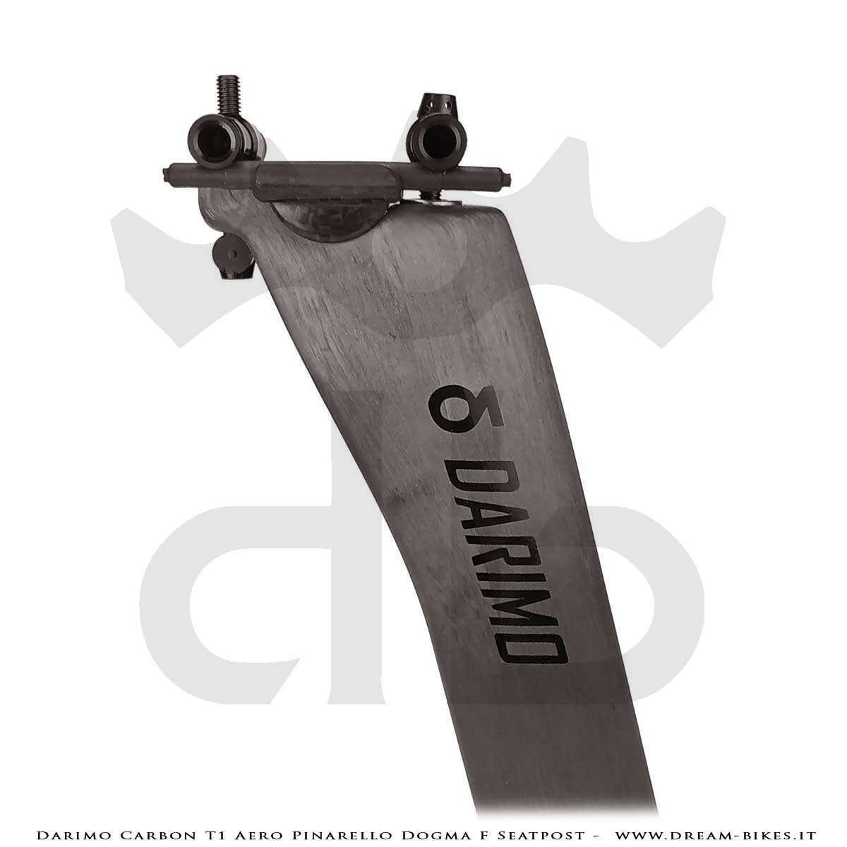 Darimo Carbon T1 Aero Pinarello Dogma F Ultralight Seatpost Straight (0 mm) - Setback (-15 mm)