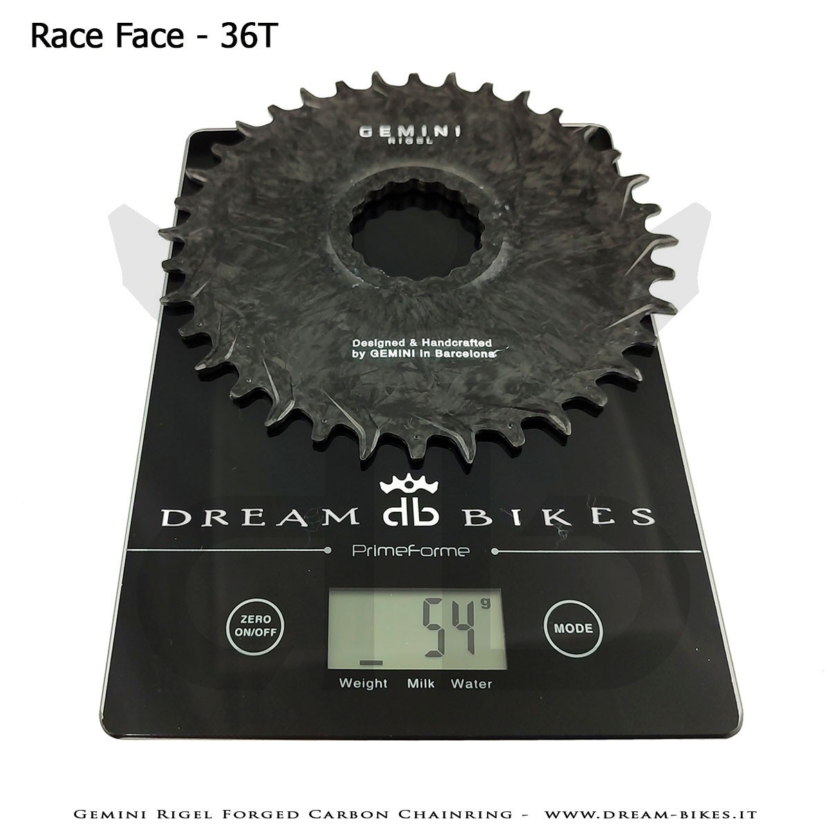 Gemini Rigel Corona MTB Direct Mount (Offset 3 mm) Ultraleggera In Carbonio Forgiato, da 39 gr.