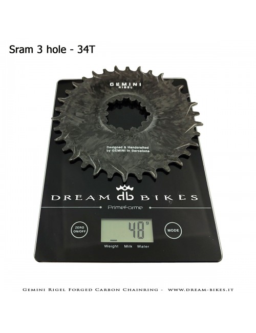 Gemini Rigel Corona MTB Direct Mount (Offset 3 mm) Ultraleggera In Carbonio Forgiato, da 39 gr.