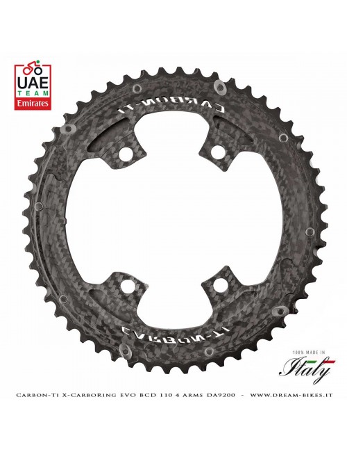 Carbon-Ti X-CarboRing EVO BCD 110 mm (4 Bracci) DA9200 Corona Ultraleggera In Alluminio/Carbonio