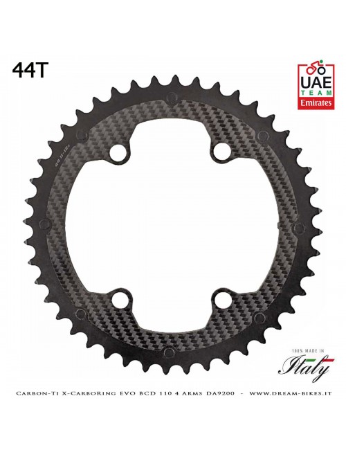 Carbon-Ti X-CarboRing EVO BCD 110 mm (4 Bracci) DA9200 Corona Ultraleggera In Alluminio/Carbonio