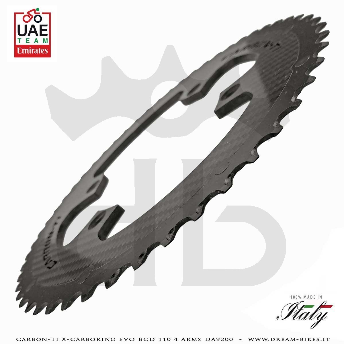 Carbon-Ti X-CarboRing EVO BCD 110 mm (4 Bracci) DA9200 Corona Ultraleggera In Alluminio/Carbonio