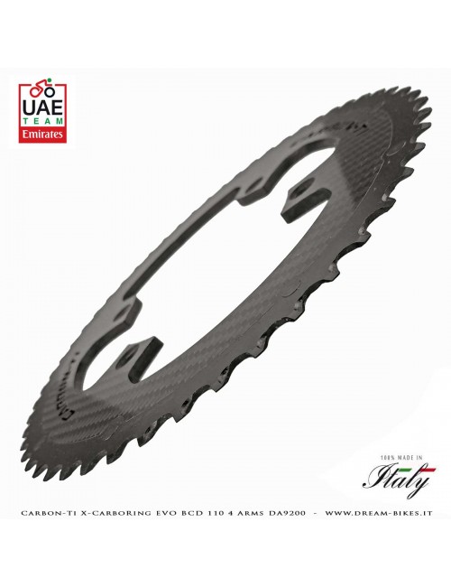 Carbon-Ti X-CarboRing EVO BCD 110 mm (4 Bracci) DA9200 Corona Ultraleggera In Alluminio/Carbonio