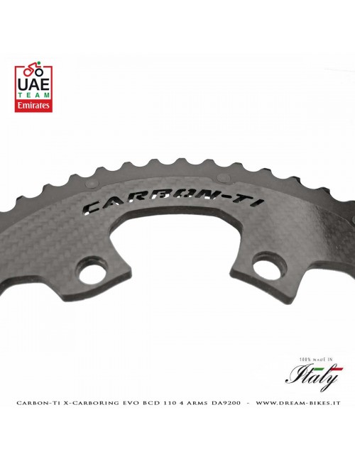 Carbon-Ti X-CarboRing EVO BCD 110 mm (4 Bracci) DA9200 Corona Ultraleggera In Alluminio/Carbonio