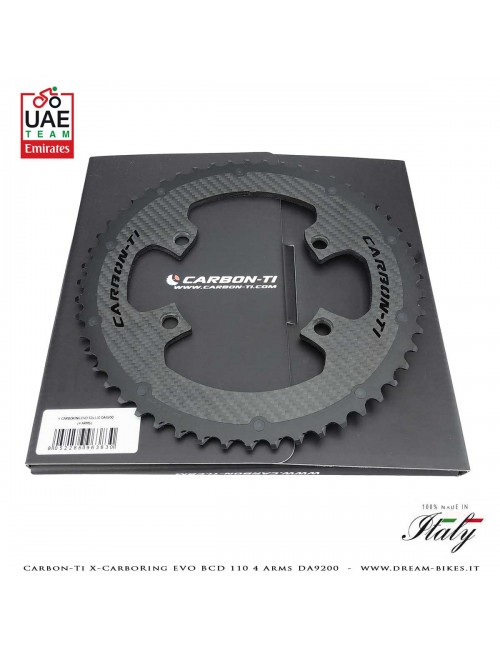 Carbon-Ti X-CarboRing EVO BCD 110 mm (4 Bracci) DA9200 Corona Ultraleggera In Alluminio/Carbonio
