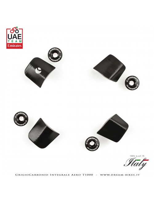 Carbon-Ti X-Cover DA9200 Black Kit Viti Fissaggio Corone Sagomate Per Pedivelle Dura-Ace 9200 12v